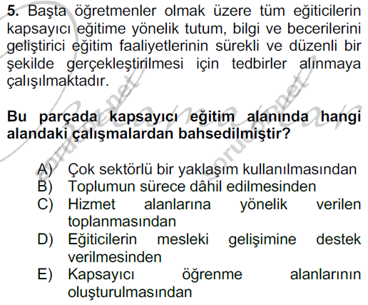 5 egitimde 16 5