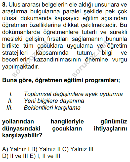 5 egitimde 18 8